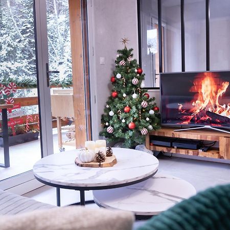 Studio Cabine Au Loup Blanc Avec Vue Mont Blanc Saint-Gervais-les-Bains Exterior foto