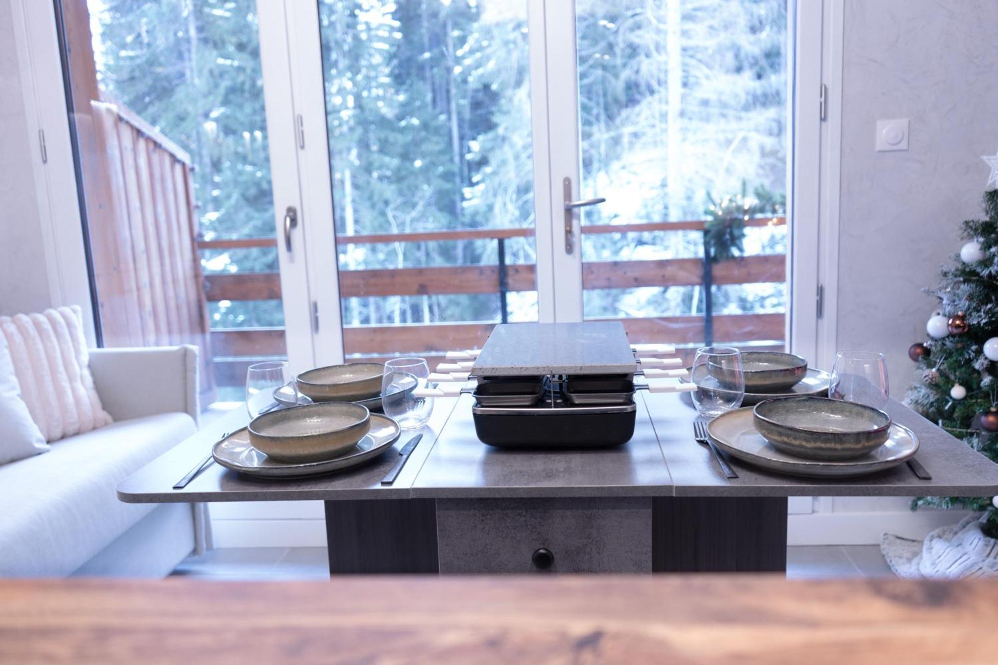 Studio Cabine Au Loup Blanc Avec Vue Mont Blanc Saint-Gervais-les-Bains Exterior foto